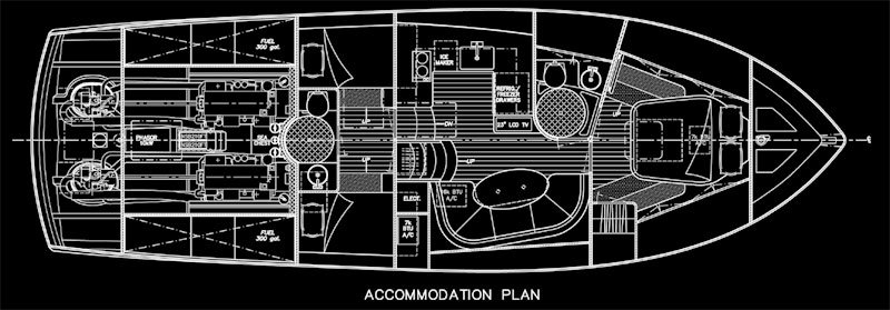 Lost River 44' Express - Accomodation Profile